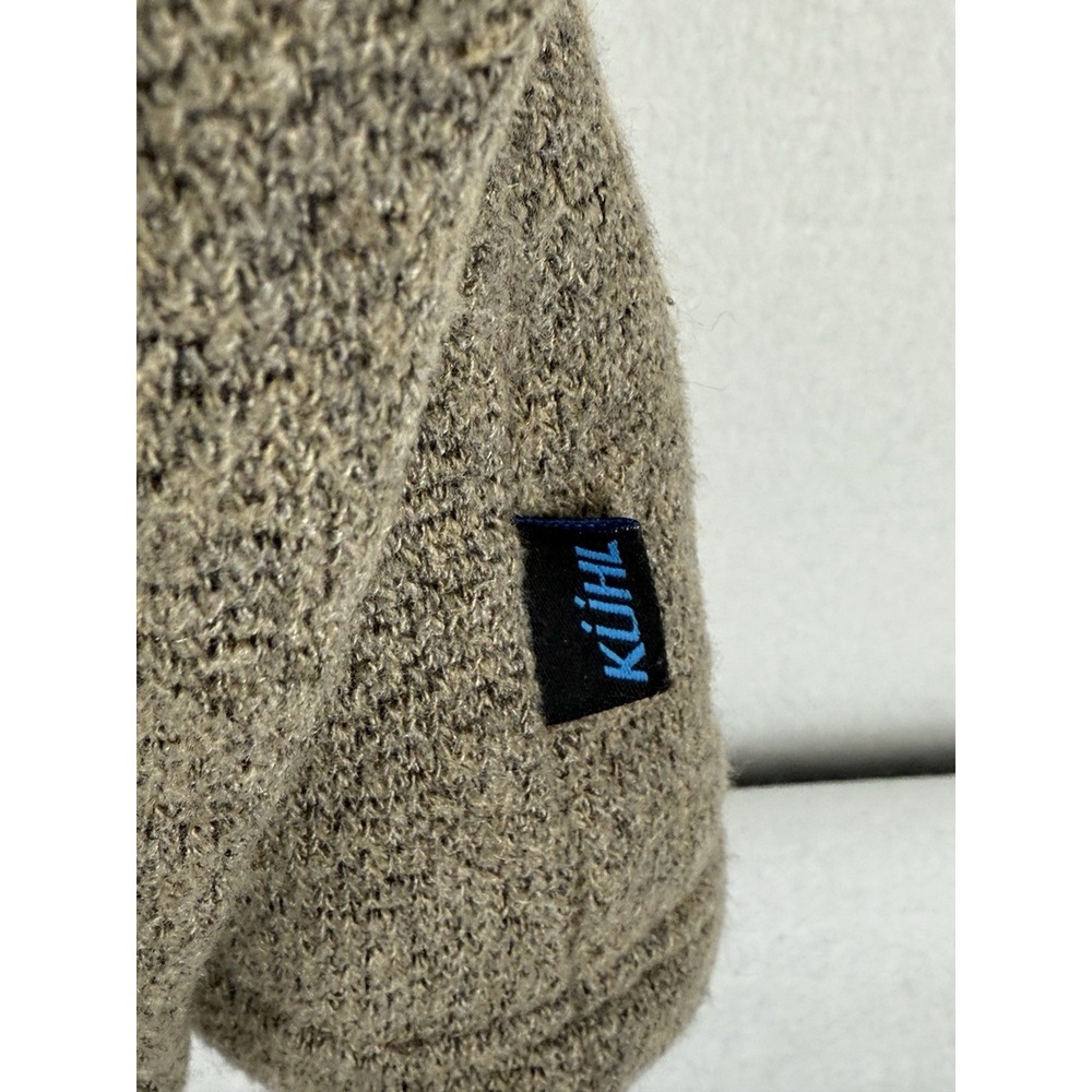 Kühl Men's Oatmeal Alfpaca Europa Fleece 1/4 Zip Size Small EUC - Picture 3 of 9